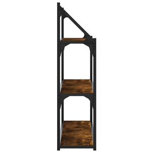 vidaXL Étagère murale 3 compartiments chêne fumé 80x21x78,5 cm bois d'ingénierie