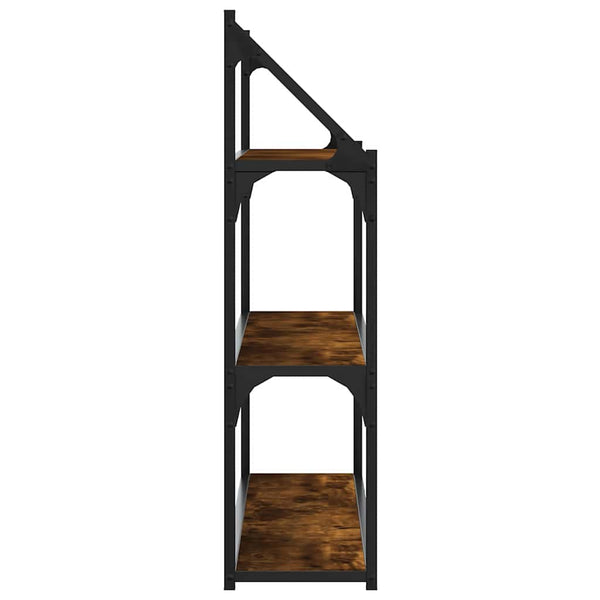 vidaXL Étagère murale 3 compartiments chêne fumé 80x21x78,5 cm bois d'ingénierie
