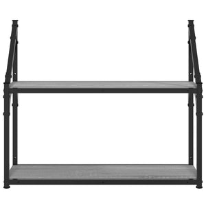 Wandregal Grau Sonoma 60x21x51 cm