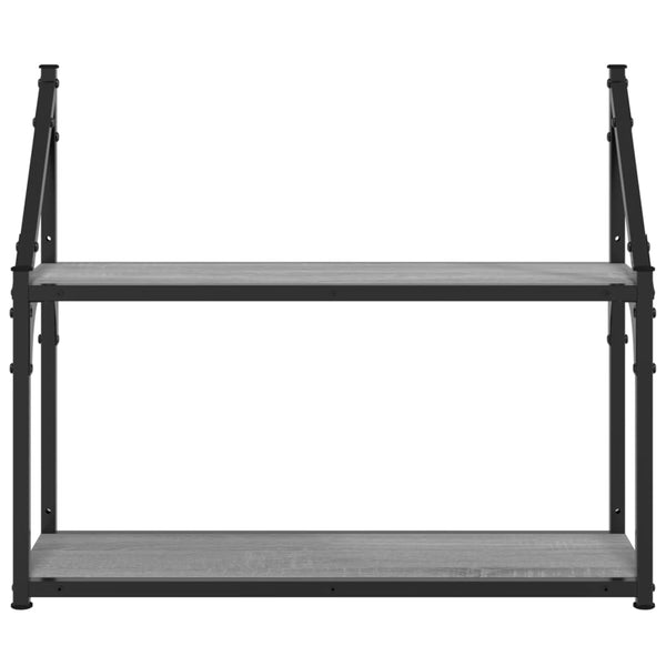 Wandregal Grau Sonoma 60x21x51 cm