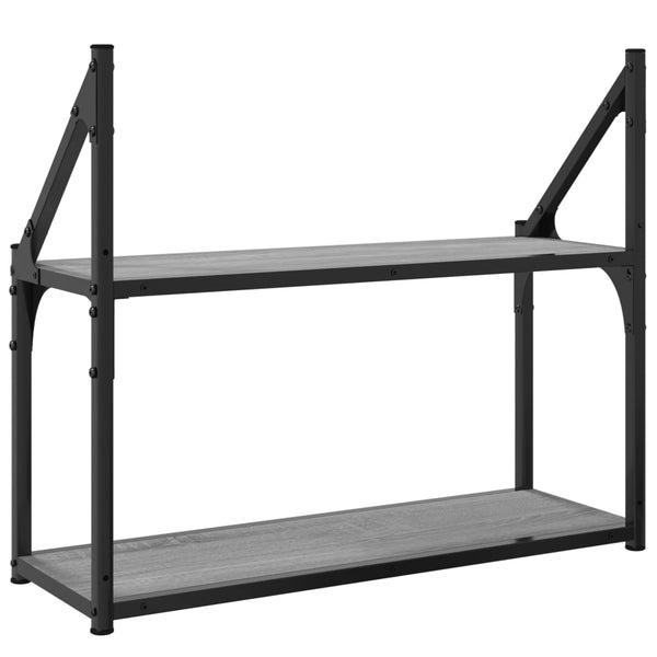 Wandregal Grau Sonoma 60x21x51 cm