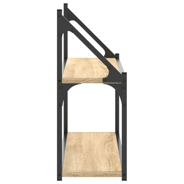 Wandregal Sonoma-Eiche 80 cm mit 2 Fächern
