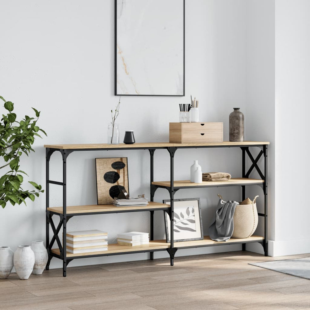 vidaXL Console Chêne Sonoma 150x29x76,5 cm Bois d'ingénierie