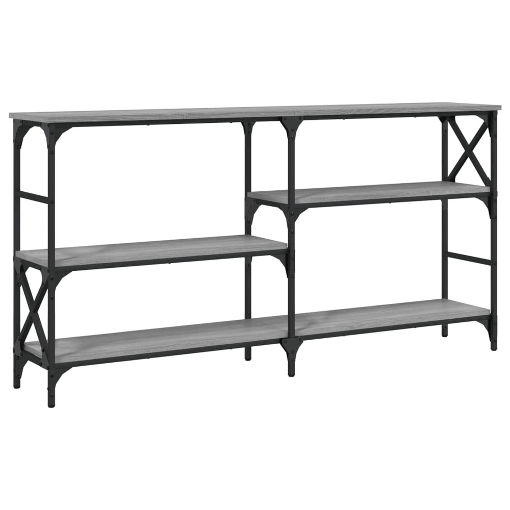 vidaXL Console Table Grey Sonoma 150x29x76.5 cm Engineered Wood