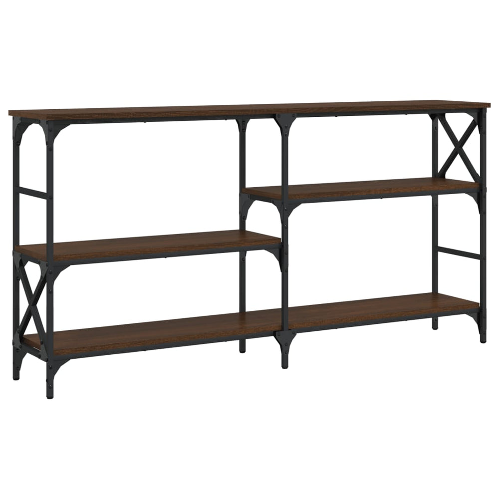 vidaXL Console Table Brown Oak Look 150x29x76.5 cm Engineered Wood