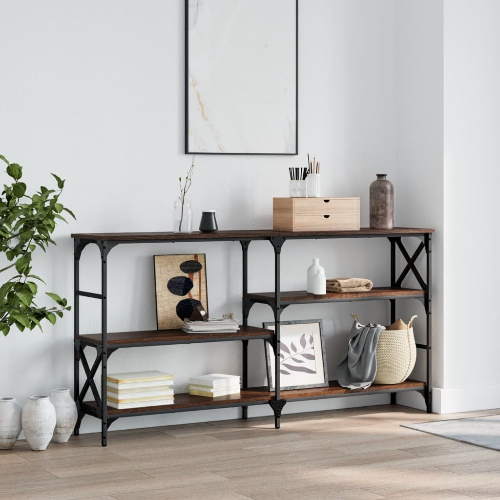 Konsolentisch Braun Eichen-Optik 150 cm