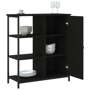 Schwarzes Sideboard 70x80 cm