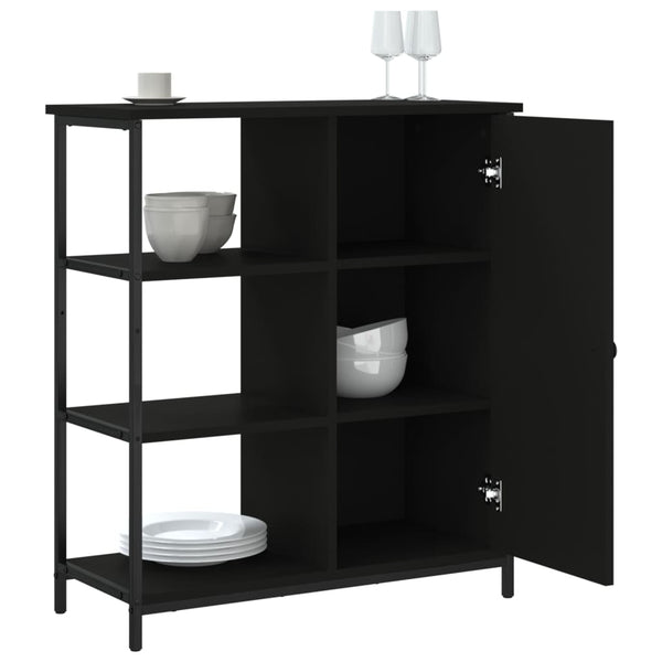 Schwarzes Sideboard 70x80 cm