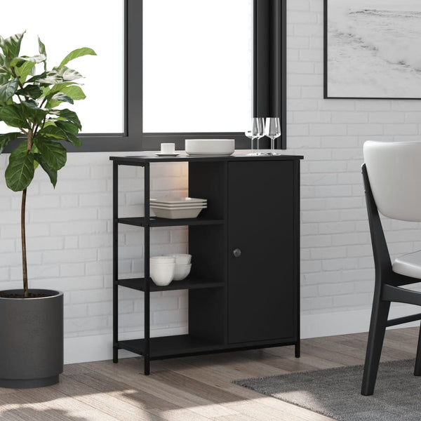 Schwarzes Sideboard 70x80 cm