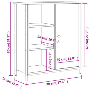 Sideboard Sonoma Eiche 70x30x80 cm