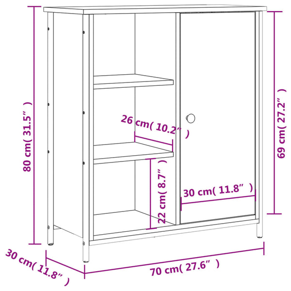 Sideboard Sonoma Eiche 70x30x80 cm