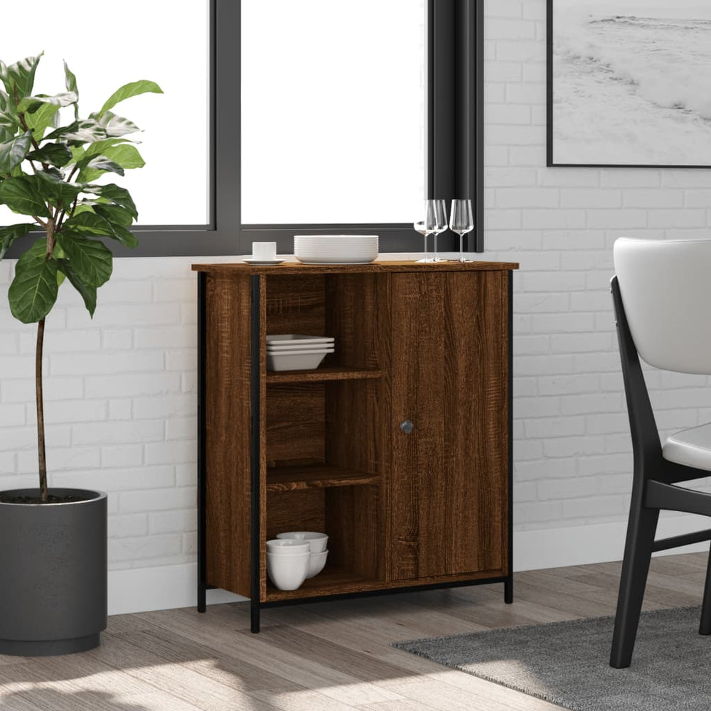 Sideboard Braun Eichen-Optik 70x30x80 cm