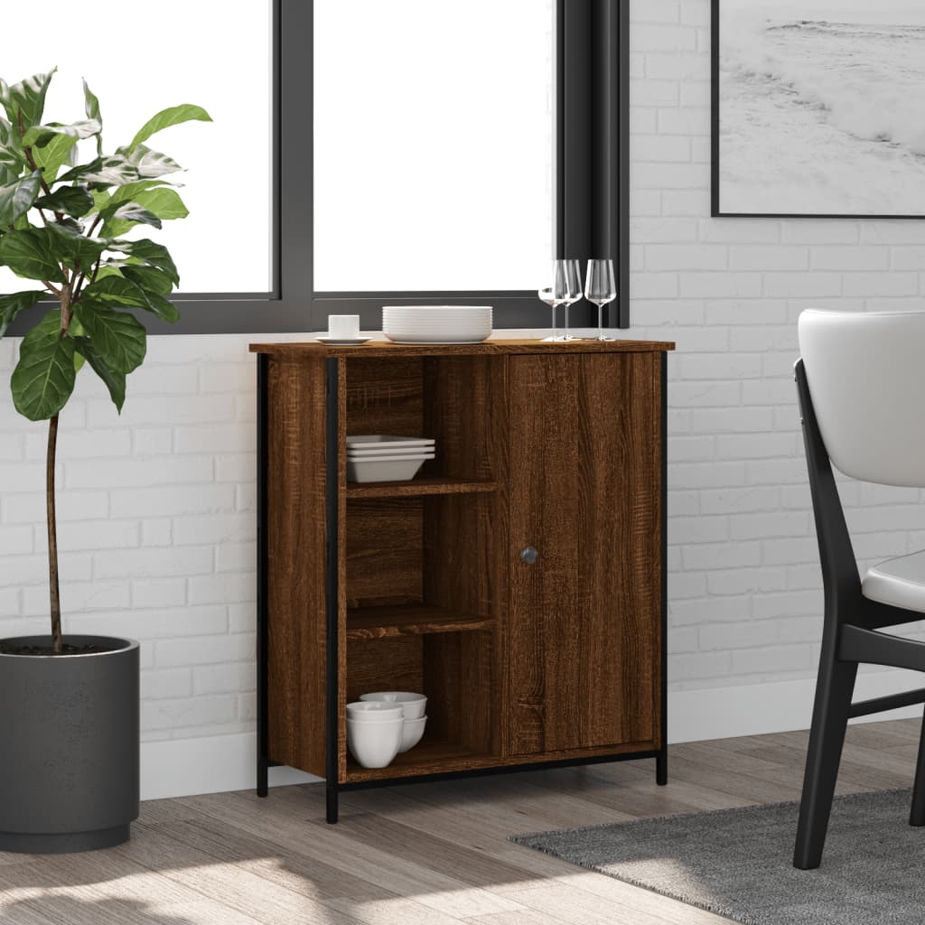 Sideboard Braun Eichen-Optik 70x30x80 cm