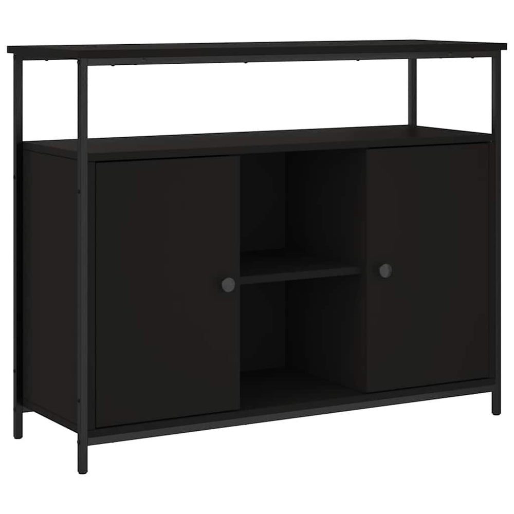 Schwarzes Sideboard 100x35x80 cm