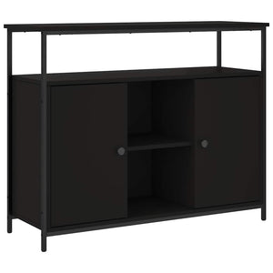 Schwarzes Sideboard 100x35x80 cm
