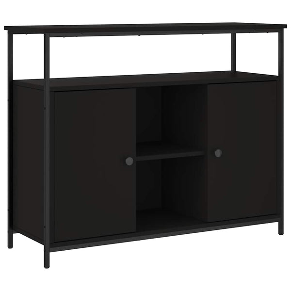 Schwarzes Sideboard 100x35x80 cm