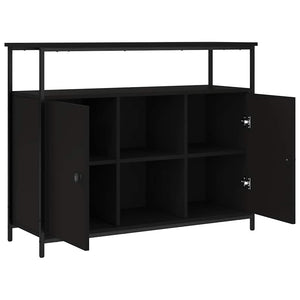 Schwarzes Sideboard 100x35x80 cm