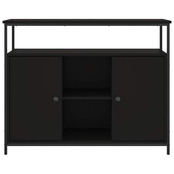 Schwarzes Sideboard 100x35x80 cm