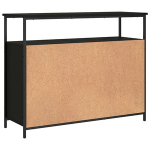 Schwarzes Sideboard 100x35x80 cm