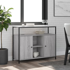 Sideboard Grau Sonoma 100x35x80 cm