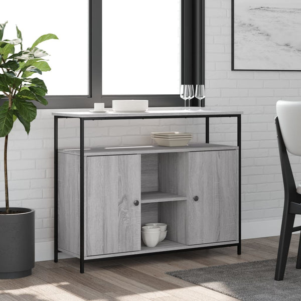 Sideboard Grau Sonoma 100x35x80 cm