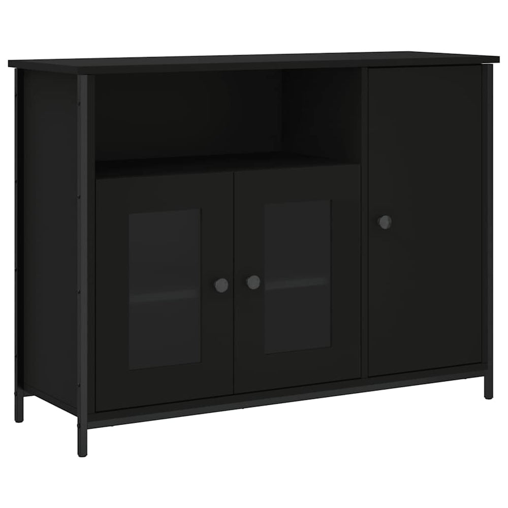Schwarzes Sideboard 100 cm Holz