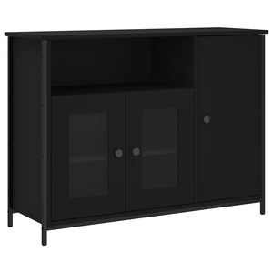 Schwarzes Sideboard 100 cm Holz