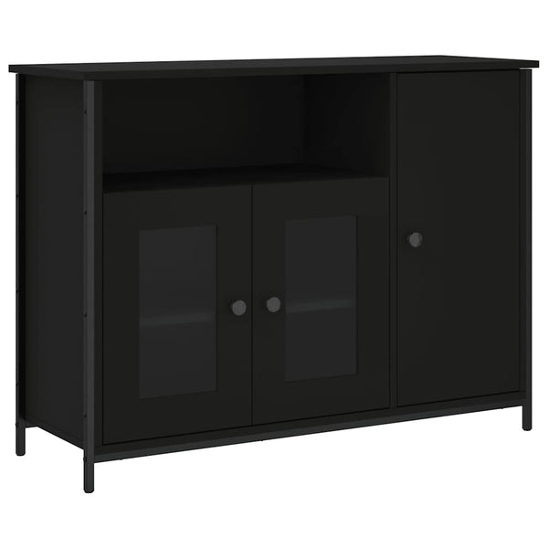Schwarzes Sideboard 100 cm Holz