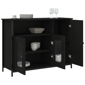 Schwarzes Sideboard 100 cm Holz