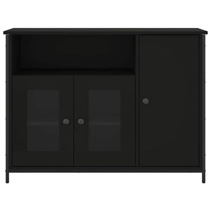 Schwarzes Sideboard 100 cm Holz