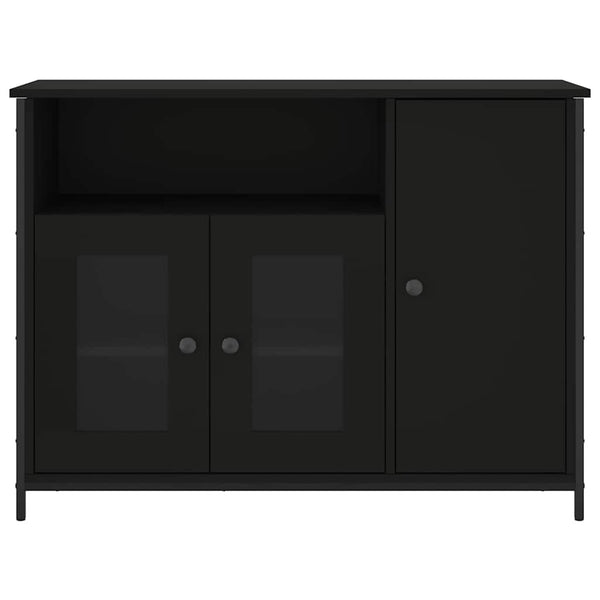 Schwarzes Sideboard 100 cm Holz