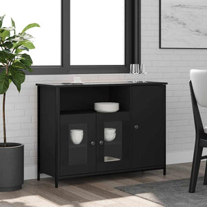 Schwarzes Sideboard 100 cm Holz