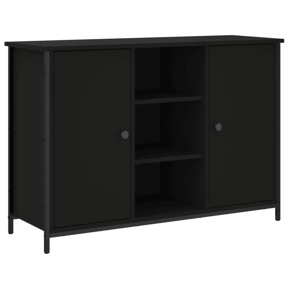 Schwarzes Sideboard 100x35x70 cm