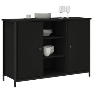 Schwarzes Sideboard 100x35x70 cm