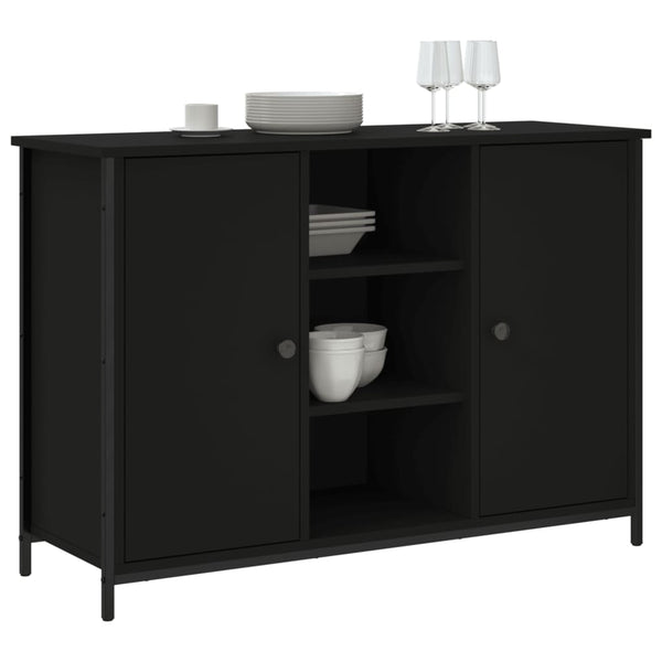 Schwarzes Sideboard 100x35x70 cm
