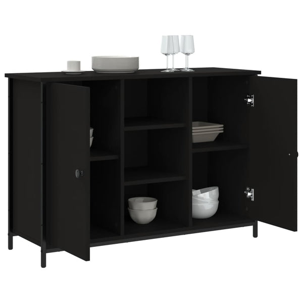 Schwarzes Sideboard 100x35x70 cm
