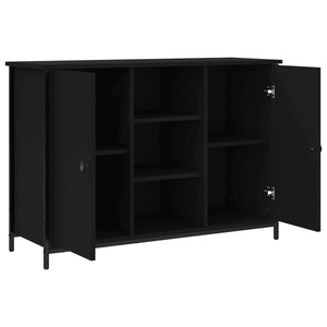 Schwarzes Sideboard 100x35x70 cm