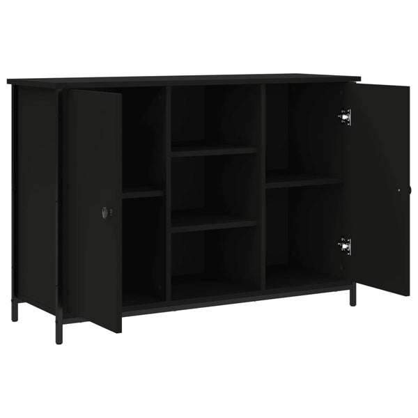 Schwarzes Sideboard 100x35x70 cm