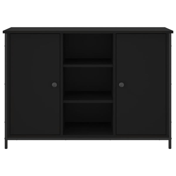 Schwarzes Sideboard 100x35x70 cm