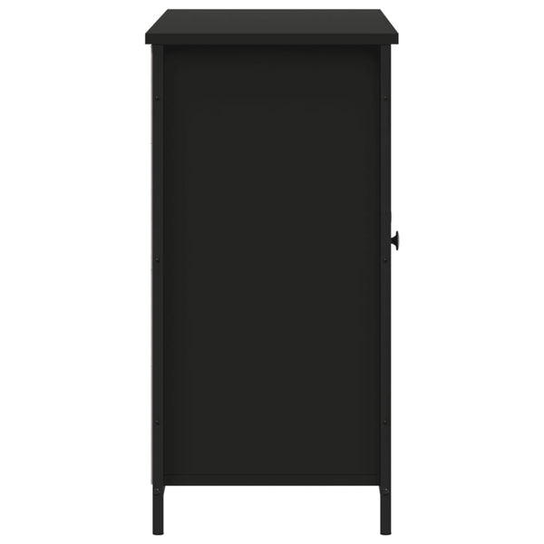 Schwarzes Sideboard 100x35x70 cm