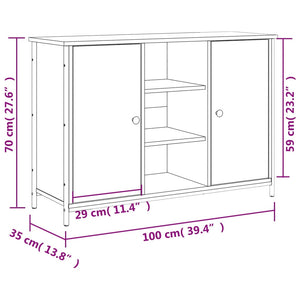 Sideboard Sonoma Eiche 100x35x70 cm