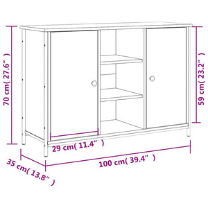 Sideboard Räuchereiche 100x35x70 cm