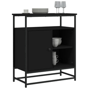 Schwarzes Sideboard 69x35x80 cm