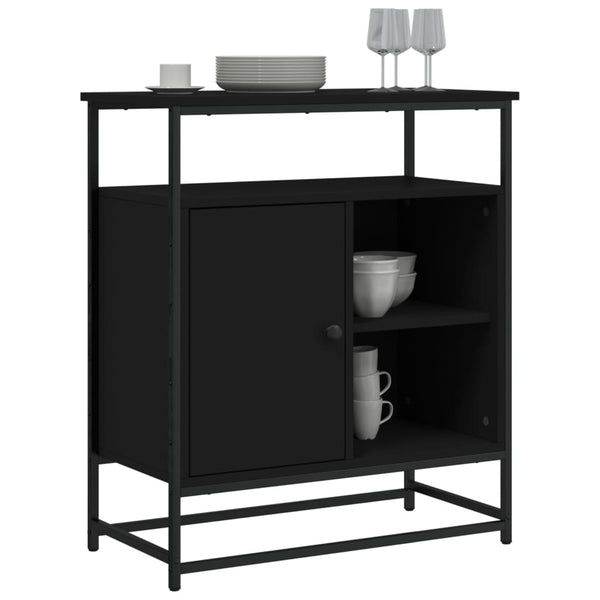 Schwarzes Sideboard 69x35x80 cm