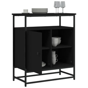 Schwarzes Sideboard 69x35x80 cm