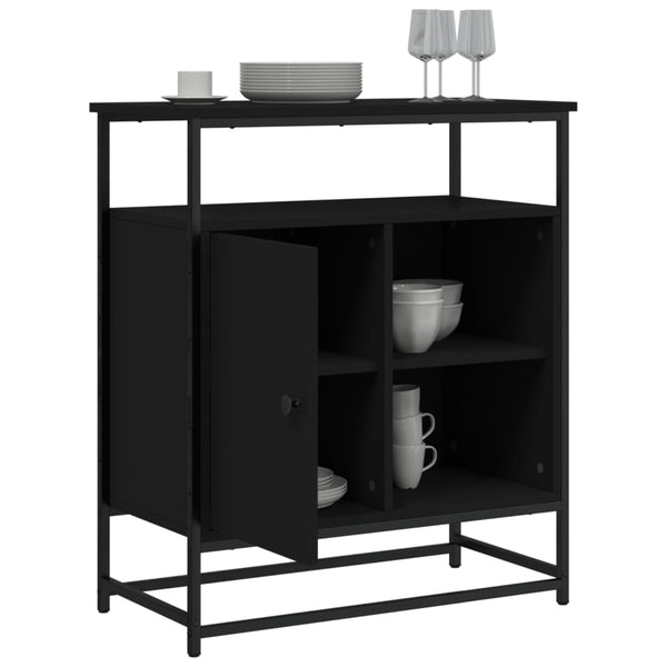 Schwarzes Sideboard 69x35x80 cm