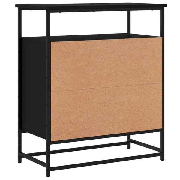 Schwarzes Sideboard 69x35x80 cm
