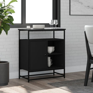 Schwarzes Sideboard 69x35x80 cm