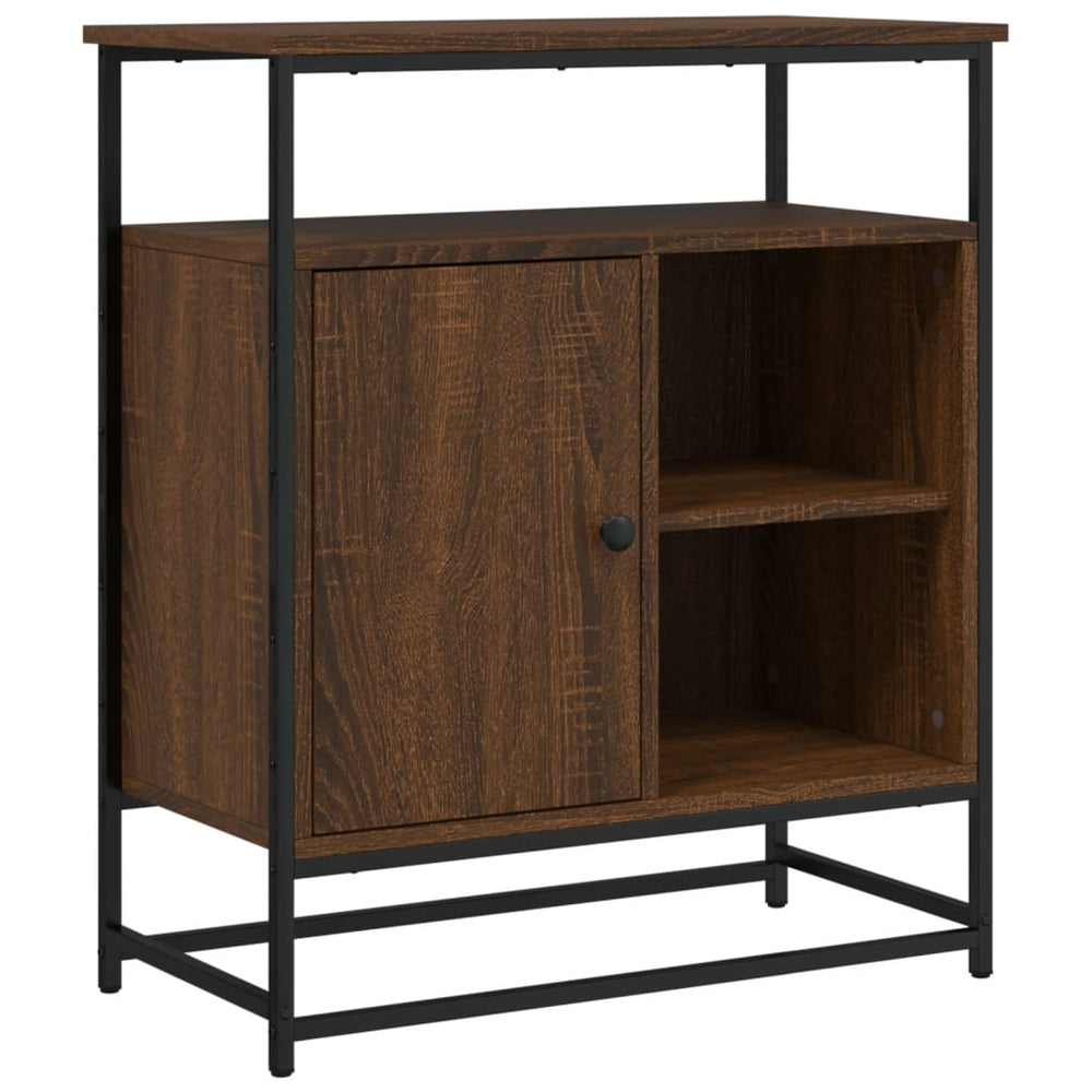 vidaXL Sideboard Brown Oak Look 69x35x80 cm Engineered Wood