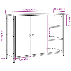 Sideboard Sonoma-Eiche 100 cm